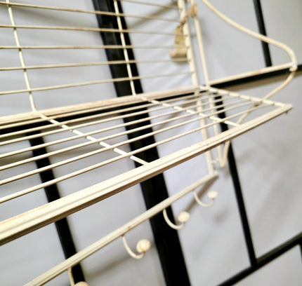 Shabby Chic Retro Metal Wall Coat / Hat Rack - Yatva