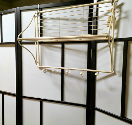 Shabby Chic Retro Metal Wall Coat / Hat Rack - Yatva