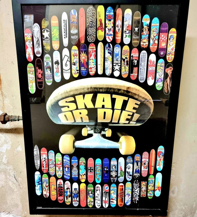 Skate or Die Framed Poster - Yatva