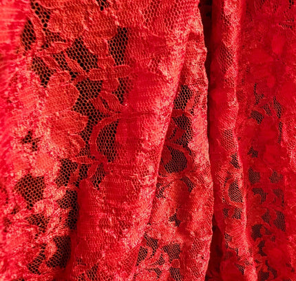 Stunning Red Handcrafted Chikankari Fabric - Yatva