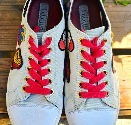Tommy Hilfiger x Gigi Hadid Patchwork Sneakers Trainers - Yatva