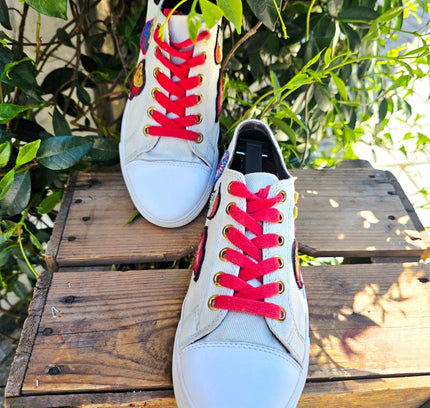 Tommy Hilfiger x Gigi Hadid Patchwork Sneakers Trainers - Yatva