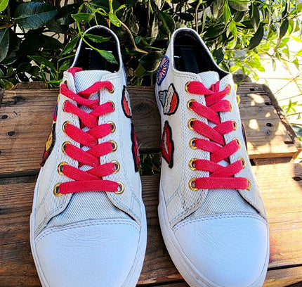 Tommy Hilfiger x Gigi Hadid Patchwork Sneakers Trainers - Yatva