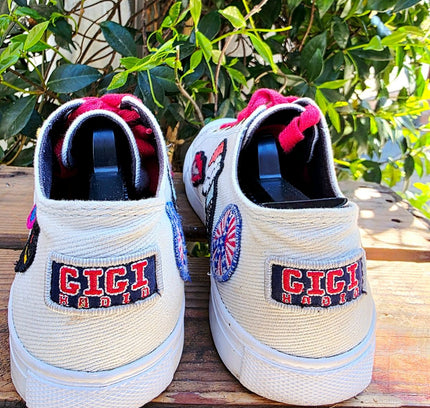 Tommy Hilfiger x Gigi Hadid Patchwork Sneakers Trainers - Yatva