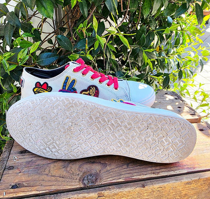 Tommy Hilfiger x Gigi Hadid Patchwork Sneakers Trainers - Yatva
