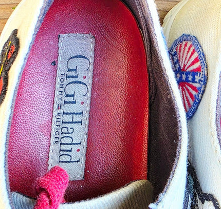 Tommy Hilfiger x Gigi Hadid Patchwork Sneakers Trainers - Yatva