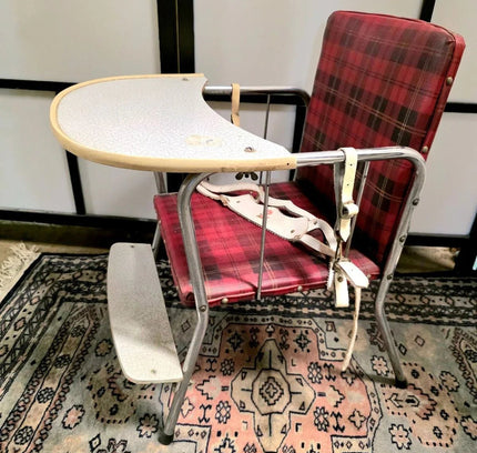 Unique Vintage 1950s Children's Chair with Table - Yatva