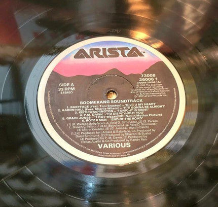 Various – Boomerang (Original Soundtrack Album) Vinyl Record - Yatva