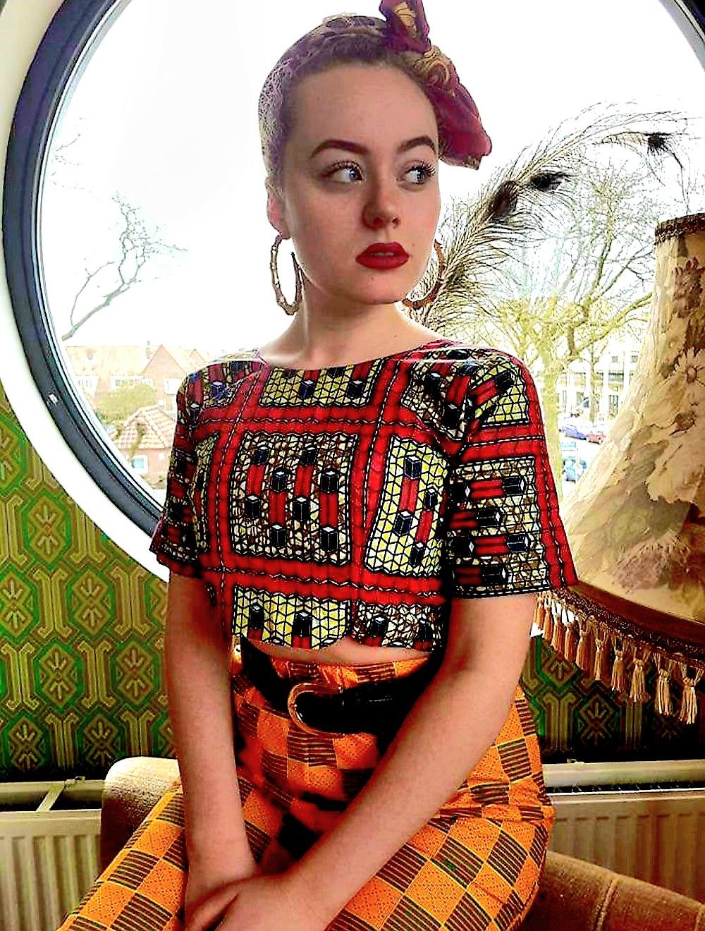 Brand New Vilsco Ankara Crop Top