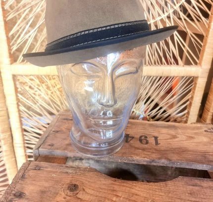 Vintage 1863 A.Breiter Huckel 1940´s Fedora Trilby Hat - Yatva