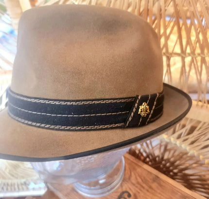 Vintage 1863 A.Breiter Huckel 1940´s Fedora Trilby Hat - Yatva