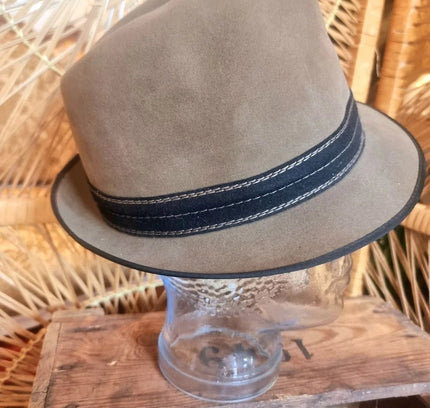Vintage 1863 A.Breiter Huckel 1940´s Fedora Trilby Hat - Yatva