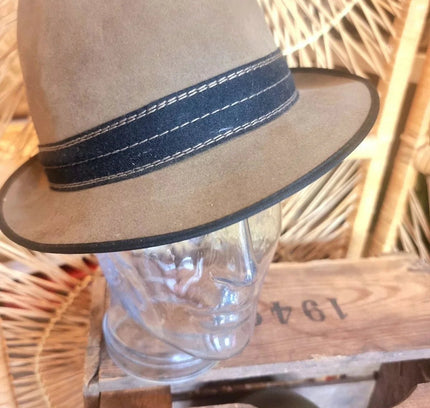 Vintage 1863 A.Breiter Huckel 1940´s Fedora Trilby Hat - Yatva