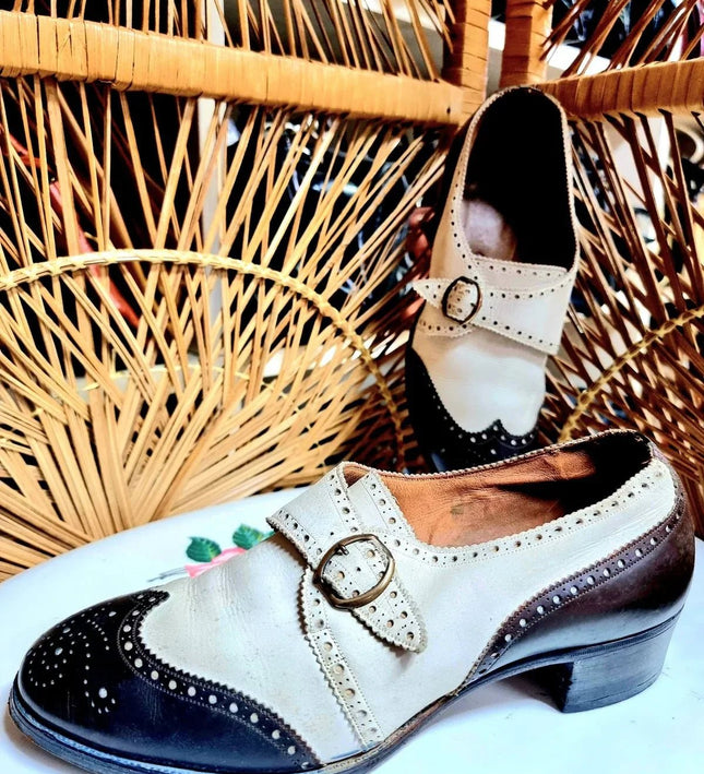 Vintage 1920's Brogue Shoes - Yatva