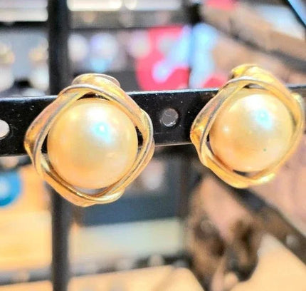 Vintage 1950's Clip - On Earrings - Yatva