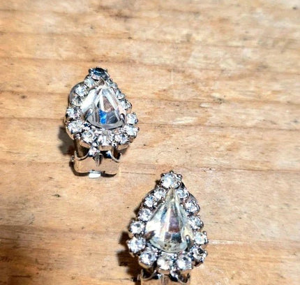 Vintage 1950's Clip - On Earrings - Yatva