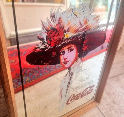 Vintage 1950's Coca Cola Mirror - Yatva