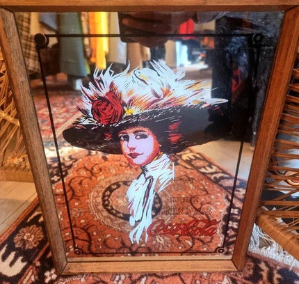 Vintage 1950's Coca Cola Mirror - Yatva