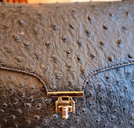 Vintage 1950's Ostrich Leather Hand Bag - Yatva