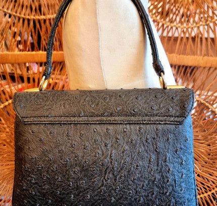Vintage 1950's Ostrich Leather Hand Bag - Yatva