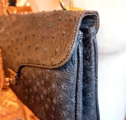 Vintage 1950's Ostrich Leather Hand Bag - Yatva