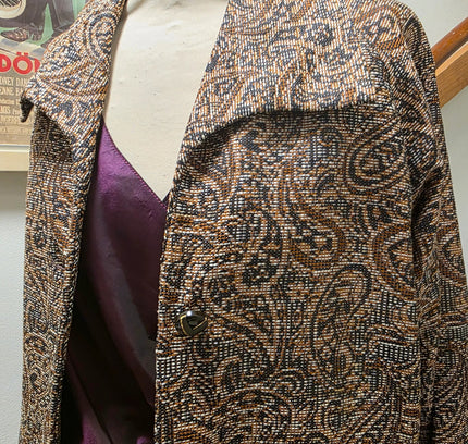 Vintage 1950's Paisley Dress Coat - Yatva