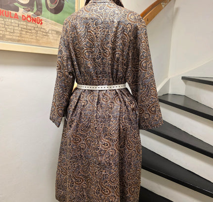 Vintage 1950's Paisley Dress Coat - Yatva