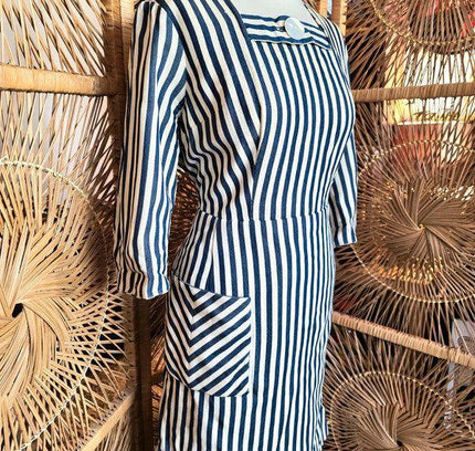 Vintage 1950's Stripe Dress - Yatva