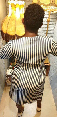 Vintage 1950's Stripe Dress - Yatva