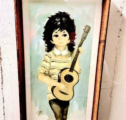 Vintage 1960's Gingyo Art Picture - Yatva