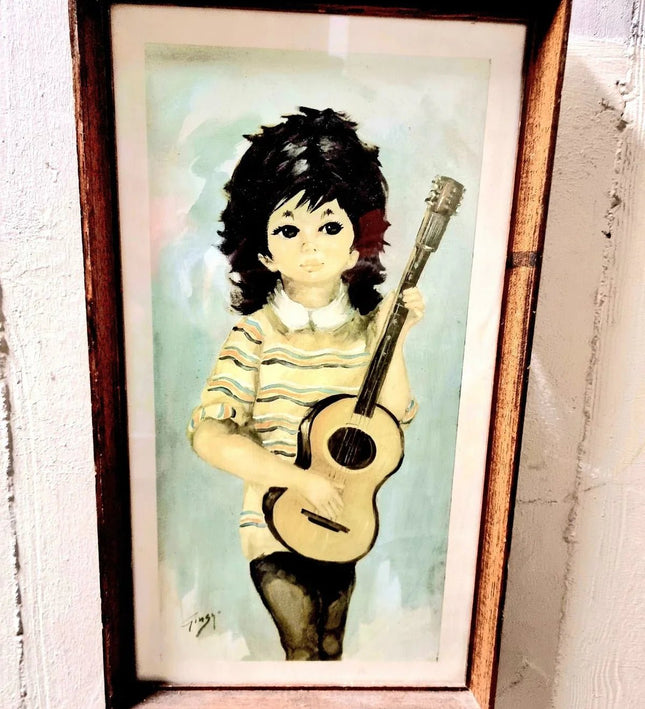 Vintage 1960's Gingyo Art Picture - Yatva