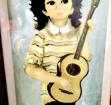 Vintage 1960's Gingyo Art Picture - Yatva