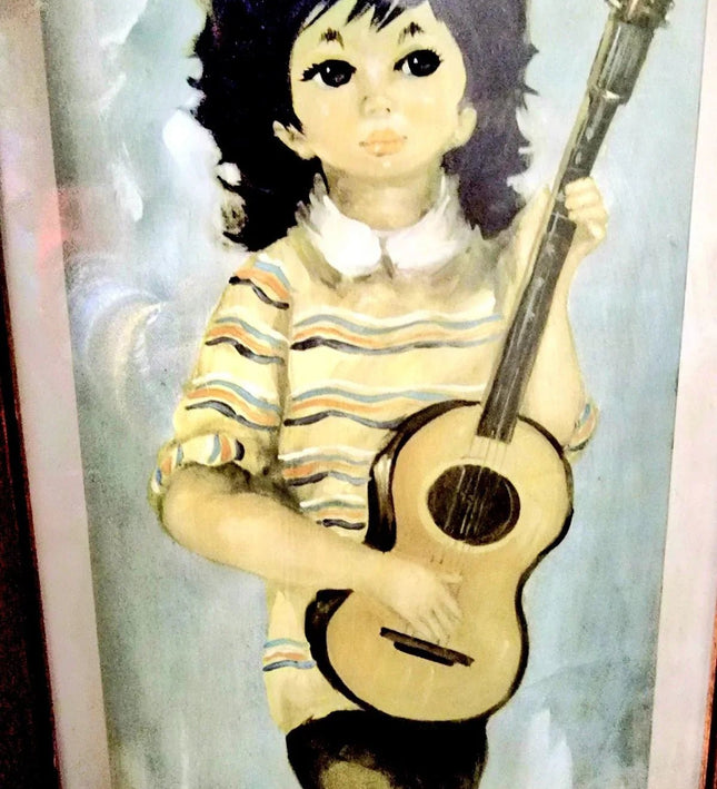 Vintage 1960's Gingyo Art Picture - Yatva