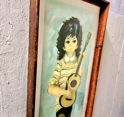 Vintage 1960's Gingyo Art Picture - Yatva