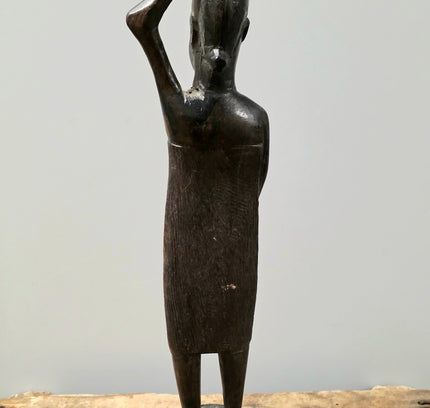 Vintage 1960s Hand-carved African Ebony Wood Sculpture - Yatva