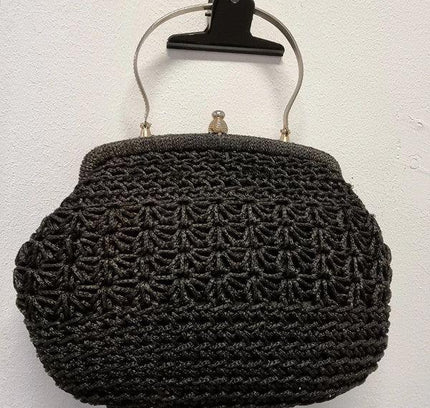 Vintage 1960's Sisal Crochet Handbag - Yatva
