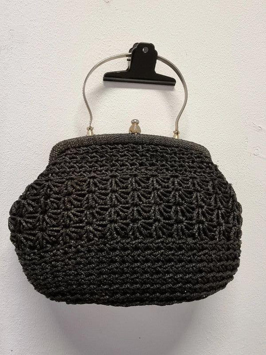 Vintage 1960's Sisal Crochet Handbag - Yatva