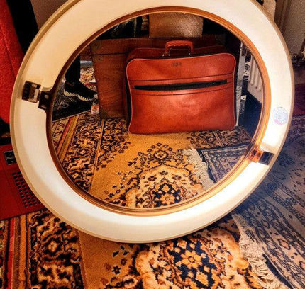 Vintage 1970 Mid - century mirror by Allibert - Yatva