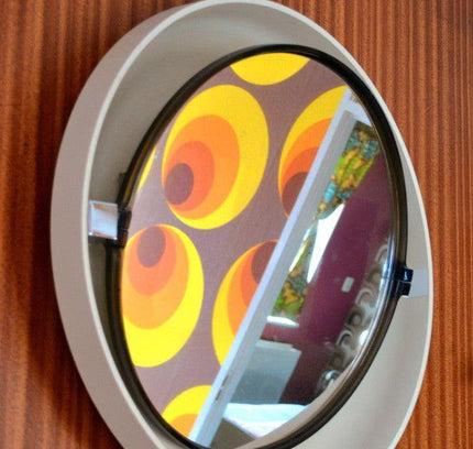 Vintage 1970 Mid - century mirror by Allibert - Yatva