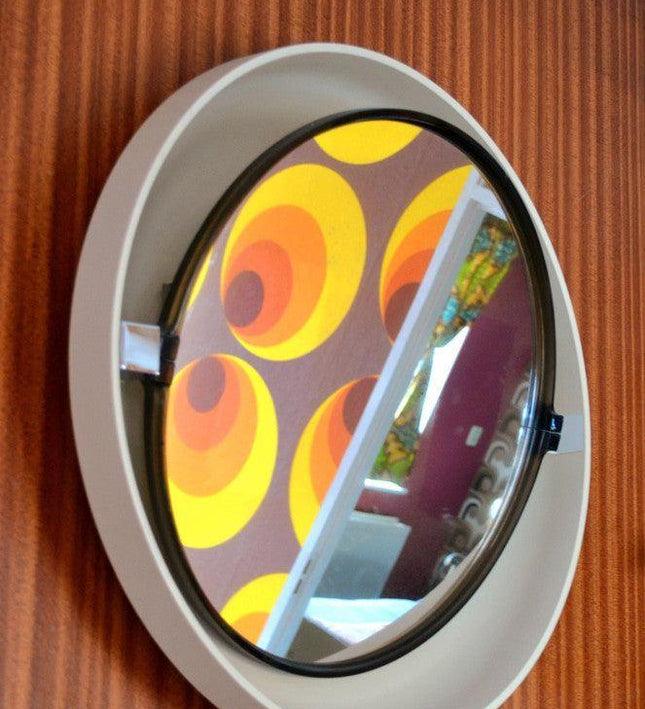 Vintage 1970 Mid - century mirror by Allibert - Yatva