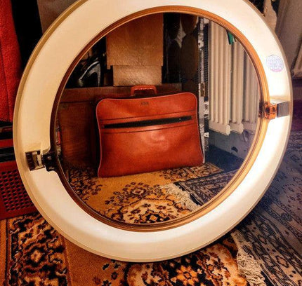 Vintage 1970 Mid - century mirror by Allibert - Yatva