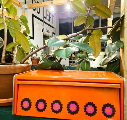 Vintage 1970s Brabantia "Patrice" Bread Bin - Yatva