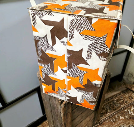 Vintage 1970s Cooler Bag / Cooler with Retro Print - Yatva