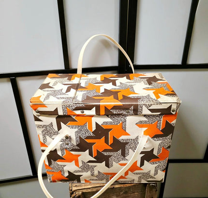 Vintage 1970s Cooler Bag / Cooler with Retro Print - Yatva