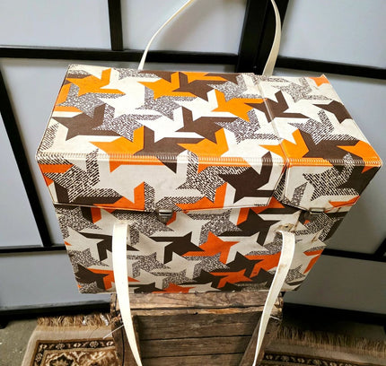 Vintage 1970s Cooler Bag / Cooler with Retro Print - Yatva