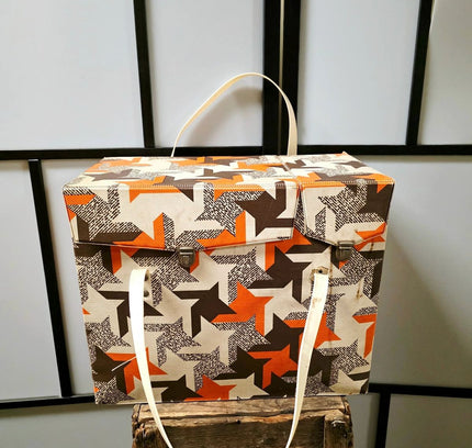 Vintage 1970s Cooler Bag / Cooler with Retro Print - Yatva