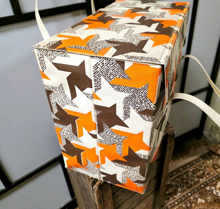 Vintage 1970s Cooler Bag / Cooler with Retro Print - Yatva