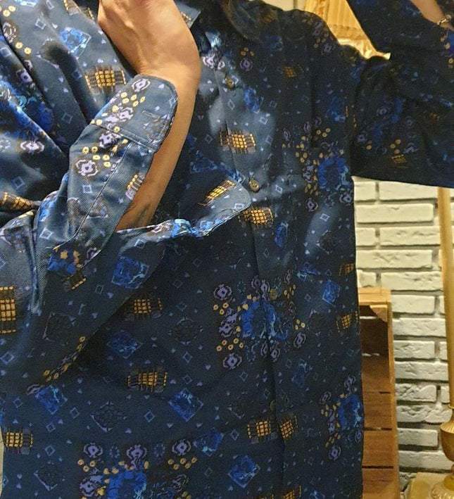 Vintage 1970s Floral Kilic Shirt - Yatva