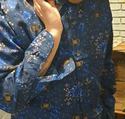 Vintage 1970s Floral Kilic Shirt - Yatva