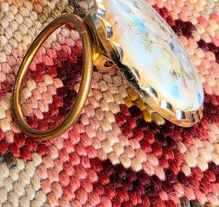 Vintage 1970s Floral Scarf Clip - Yatva